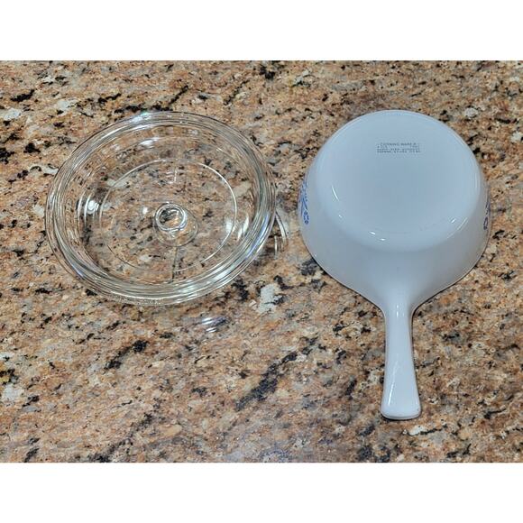 Vintage Corning Ware Blue Cornflower Sauce Pan w/Lid (P-81-B) 1 Pint - Picture 3 of 15